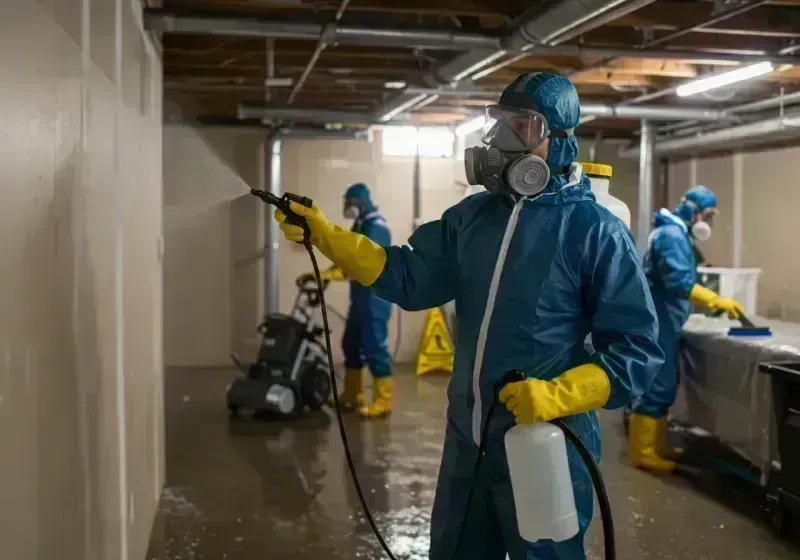 Basement Sanitization and Antimicrobial Treatment process in Inverness, CA